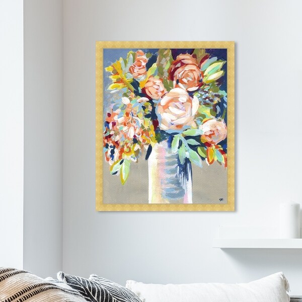 Oliver Gal 'Vitale' Floral and Botanical Wall Art Framed