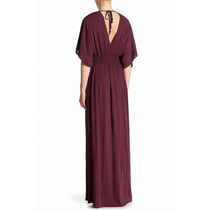 love stitch gauze kimono maxi dress