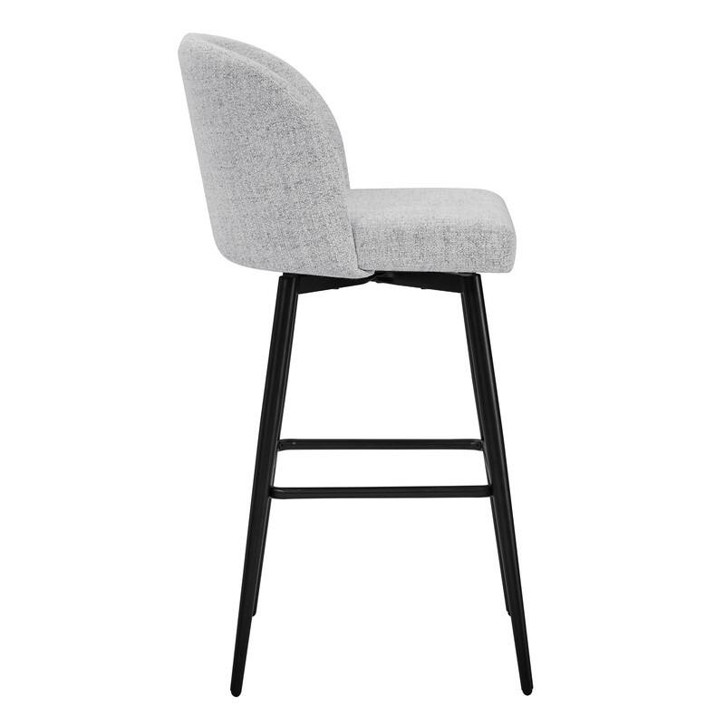 Charlotte Counter Height Swivel Barstool with Metal Legs Set