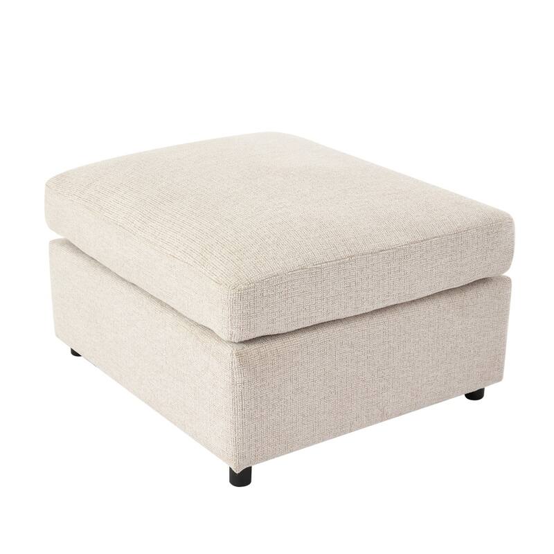 86.6" Convertible Modular Sectional Sofa with Movable Ottoman and USB Ports