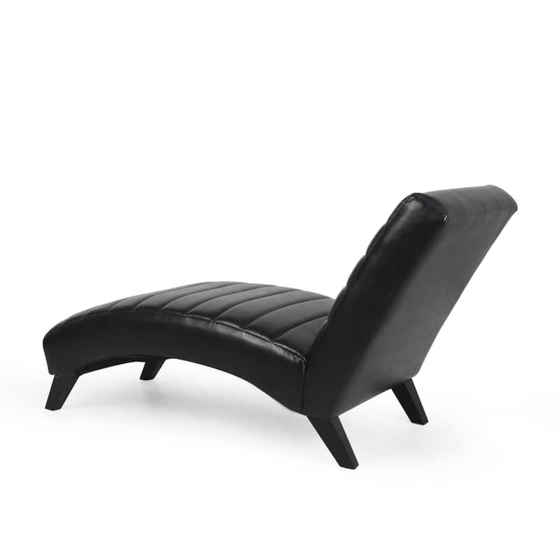 Stillmore Indoor Upholstered Channel Stitch Chaise Lounge by Christopher Knight Home
