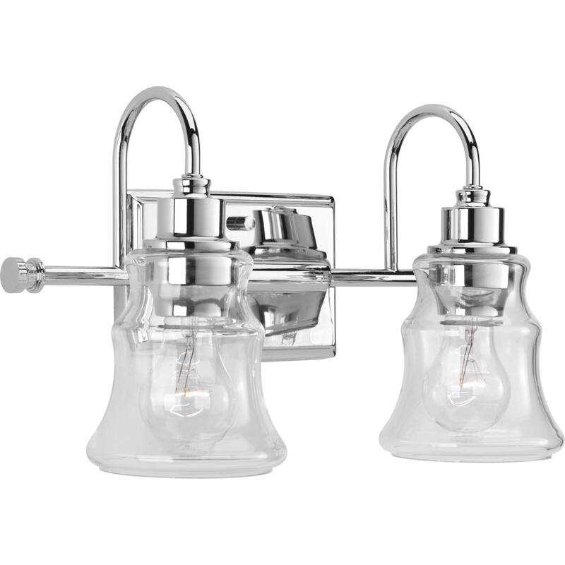Progress Lighting Litchfield 2 Light 15-3/8" Wide Bathroom Vanity - Polished Chrome