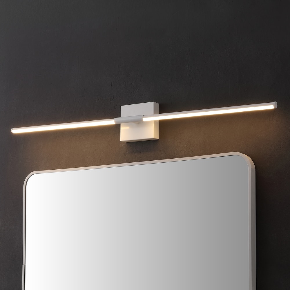 28" Dimmable Integrated LED Metal Wall Sconce, by JONATHAN Y