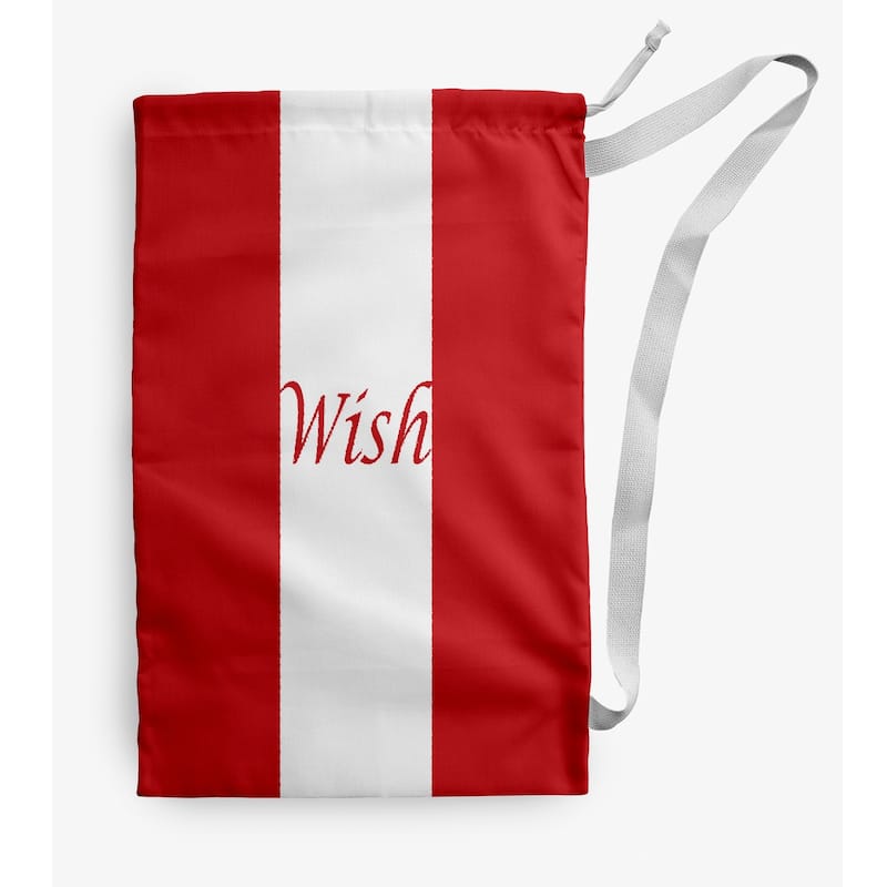 Wish on a Stripe Christmas Laundry Bag - 28" x 36"