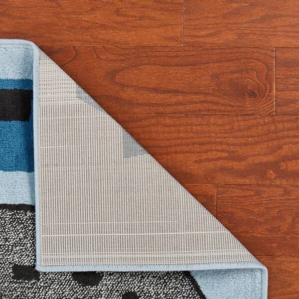 Shop Lr Home Whimsical Racing Roadways Kids Rug Overstock 18220104 Blue 3 6 X 5 6