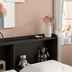 preview thumbnail 22 of 21, Full Bed with Twin Trundle, Drawers & Headboard Bookcase - Compact Design