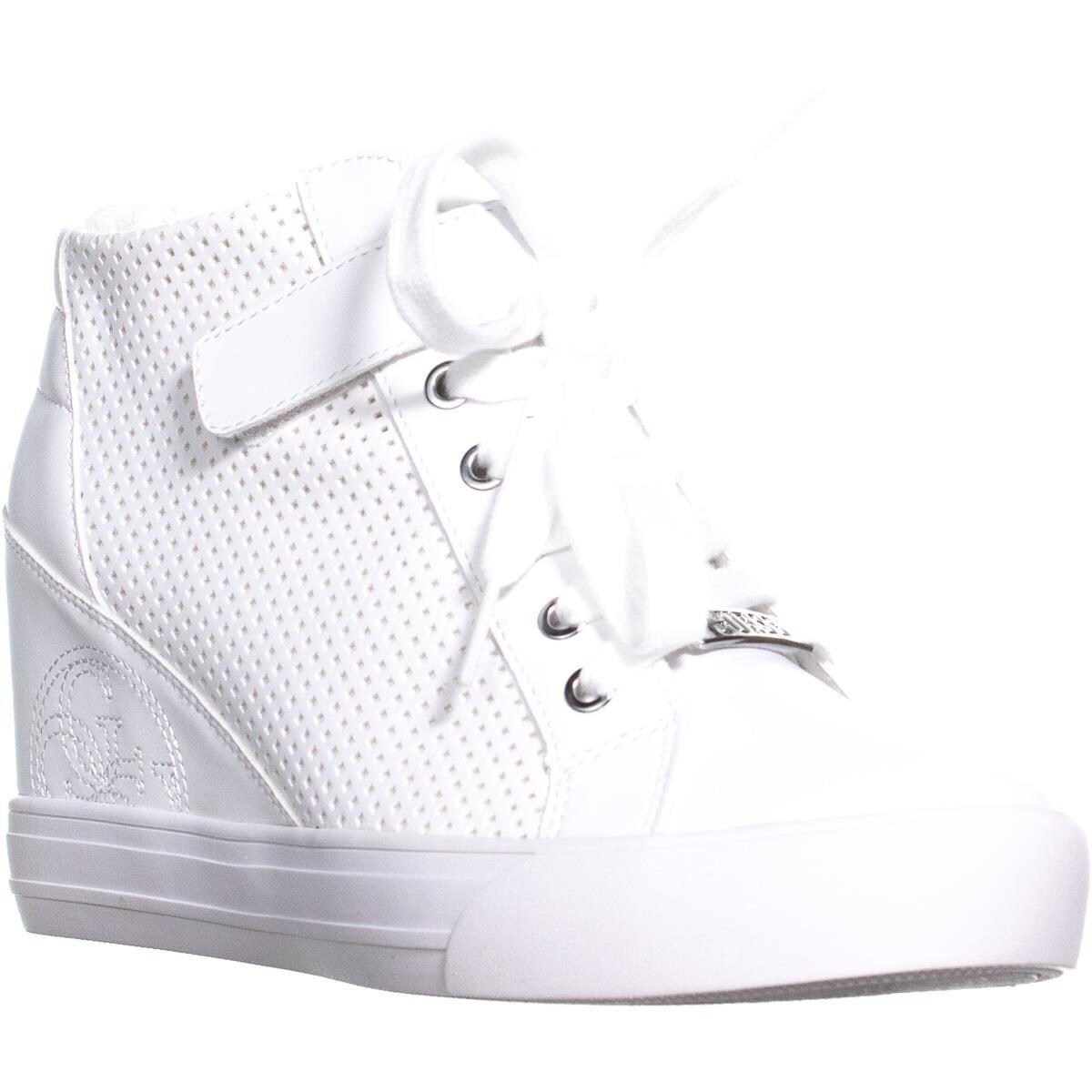 guess women's decia wedge sneakers