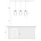 preview thumbnail 16 of 17, LALUZ Modern 1-Light Black Gold Kitchen Island Pendant Light with Clear Glass for Dining Room