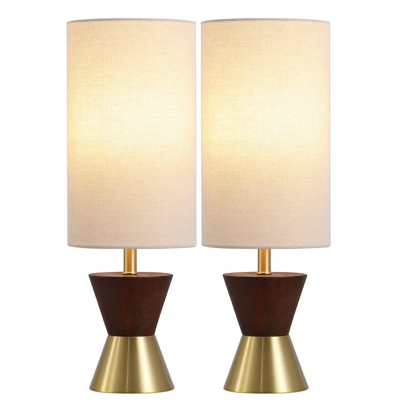 SAFAVIEH Lighting Trea 20-Inch Resin & Metal Table Lamp (Set of 2) - 7"W x 7"D x 20"H
