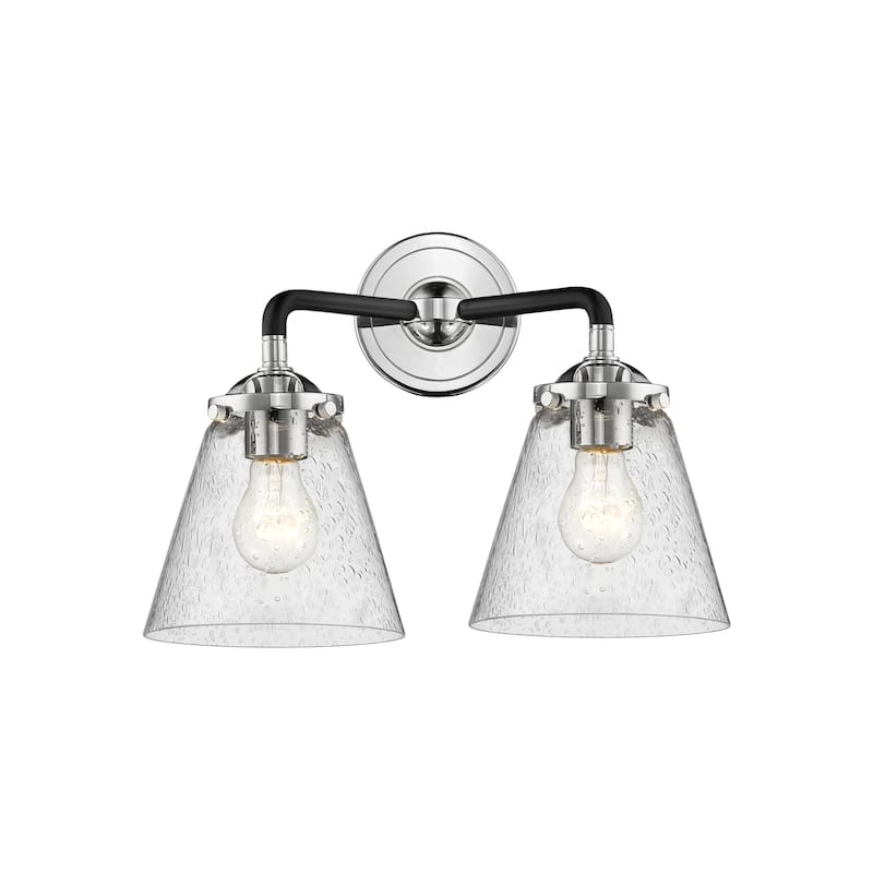 Innovations Lighting Small Cone 2 Light 14" Wide Bathroom Vanity Light