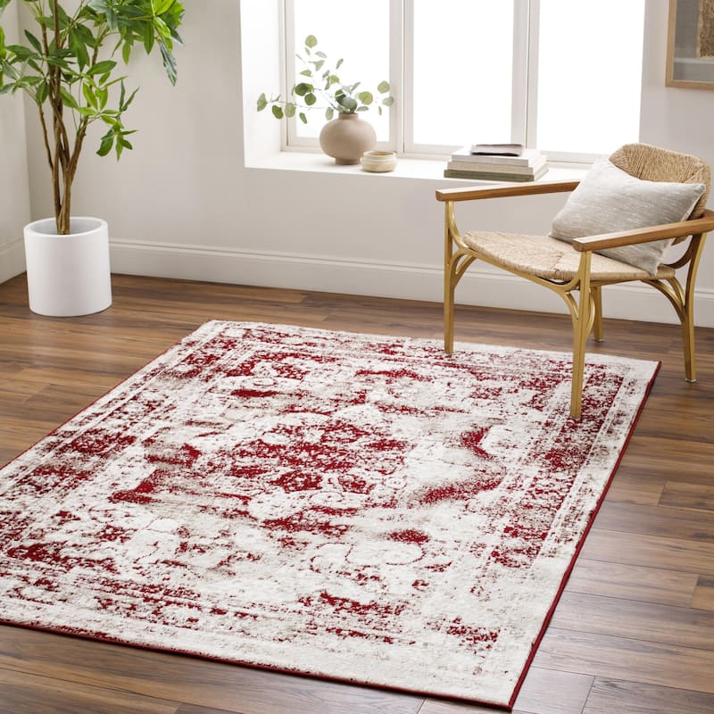 Otero Vintage Area Rug - Light Brown/Rust/Dark Brown/Ivory - 7' 10" x 10' 2"