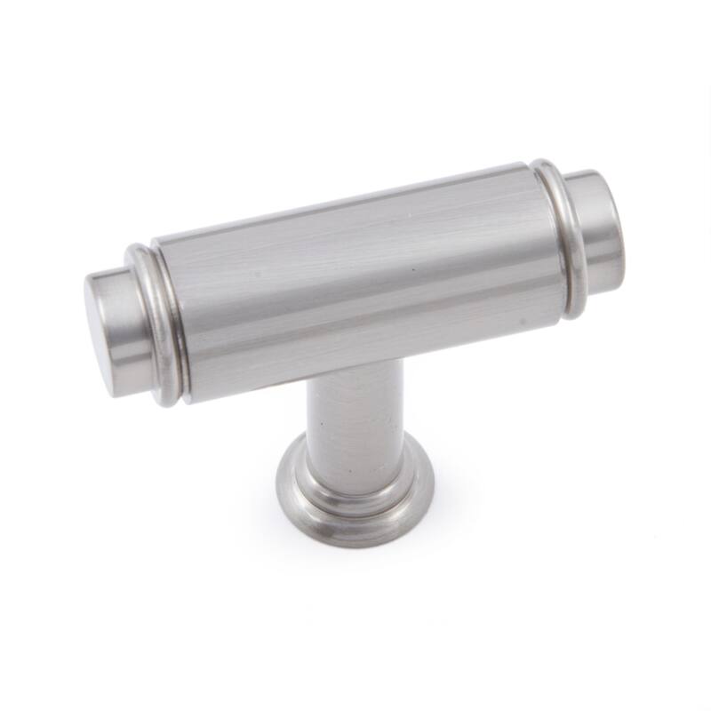 RK International Cylinder 1-13/16 Inch Bar Cabinet Knob - Satin Nickel