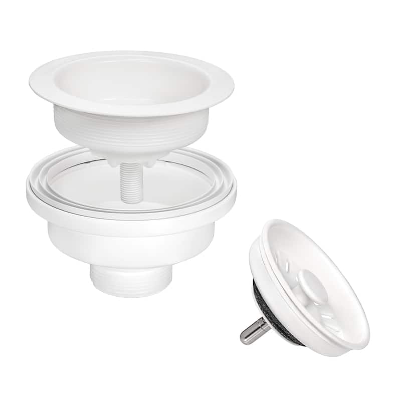 Ruvati 27 x 18 inch Granite Composite Undermount Single Bowl Kitchen Sink - Arctic White - 27 x 18 - 27 x 18