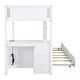 preview thumbnail 12 of 17, Twin-over-Twin Bunk Bed with Twin size Trundle, Storage and Desk,Multifunctional Bunk Bed with Storage