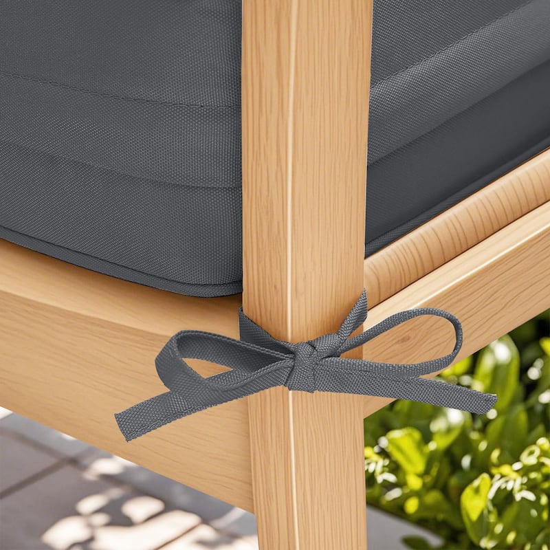 24"x24"x5"Waterproof Outdoor Deep Seat Cushion Set for Patio Furniture