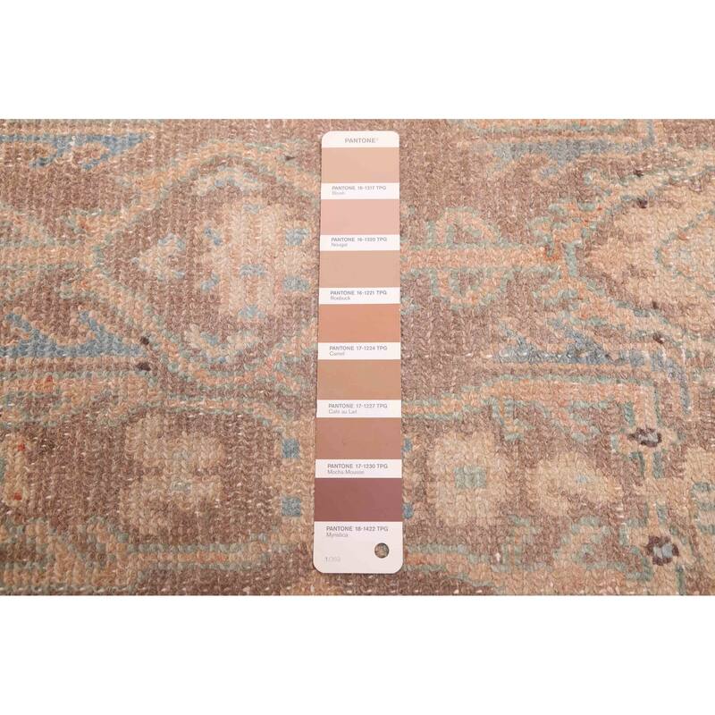 ECARPETGALLERY Hand-knotted Antalya Vintage Brown Wool Rug - 3'6 x 9'6