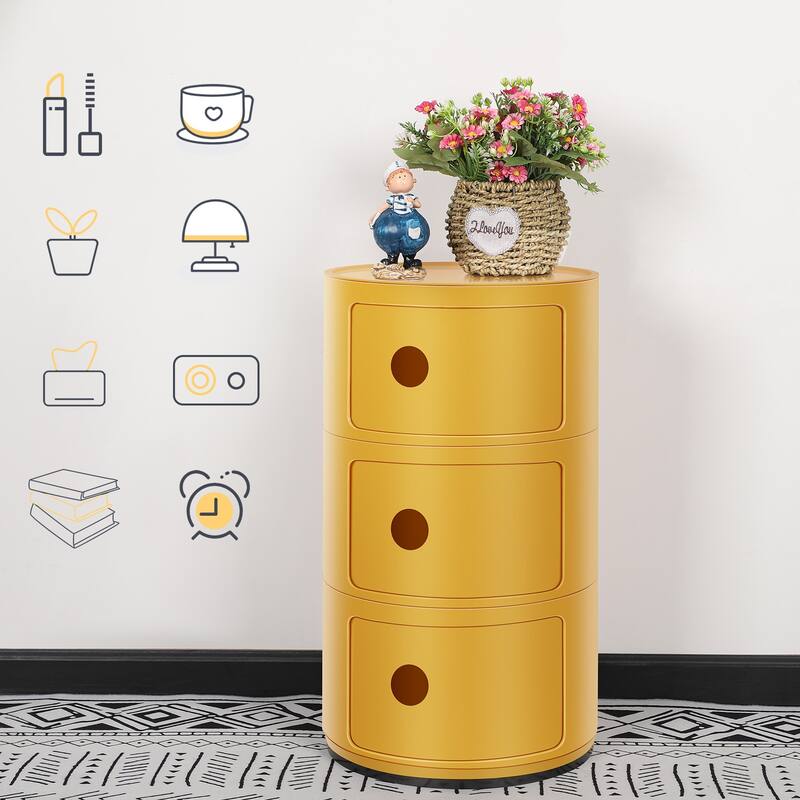 ABS Multifunction Storage Table Stackable Detachable Organizer