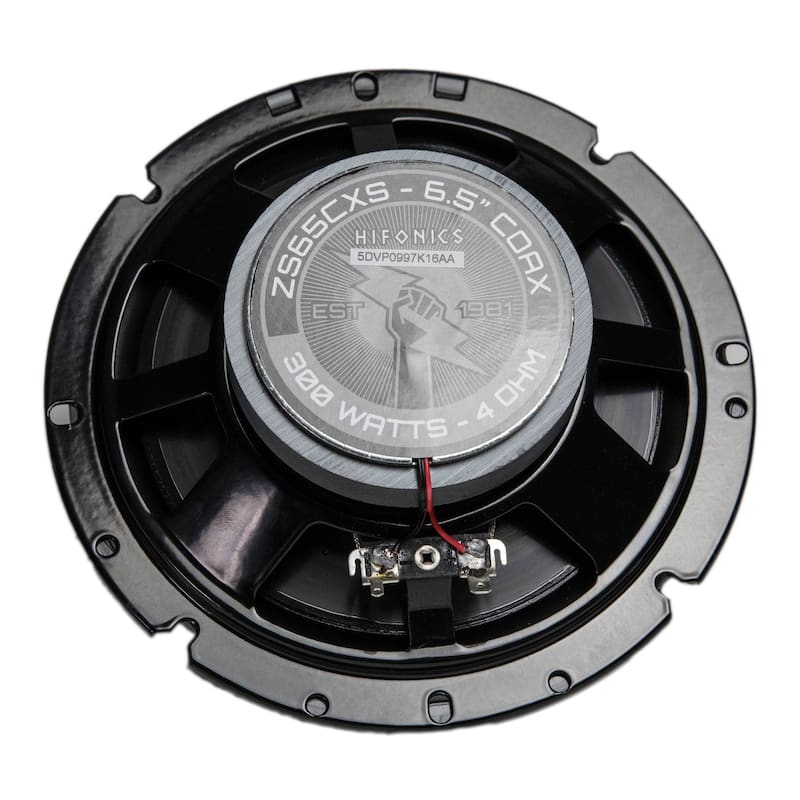 Hifonics Zeus 6.5 Inch 3 Way 300W Shallow Mount Coaxial Speakers (12 Pack) - Black
