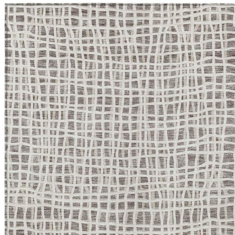 HomeRoots Striped Transitional Rectangle Outdoor Rug