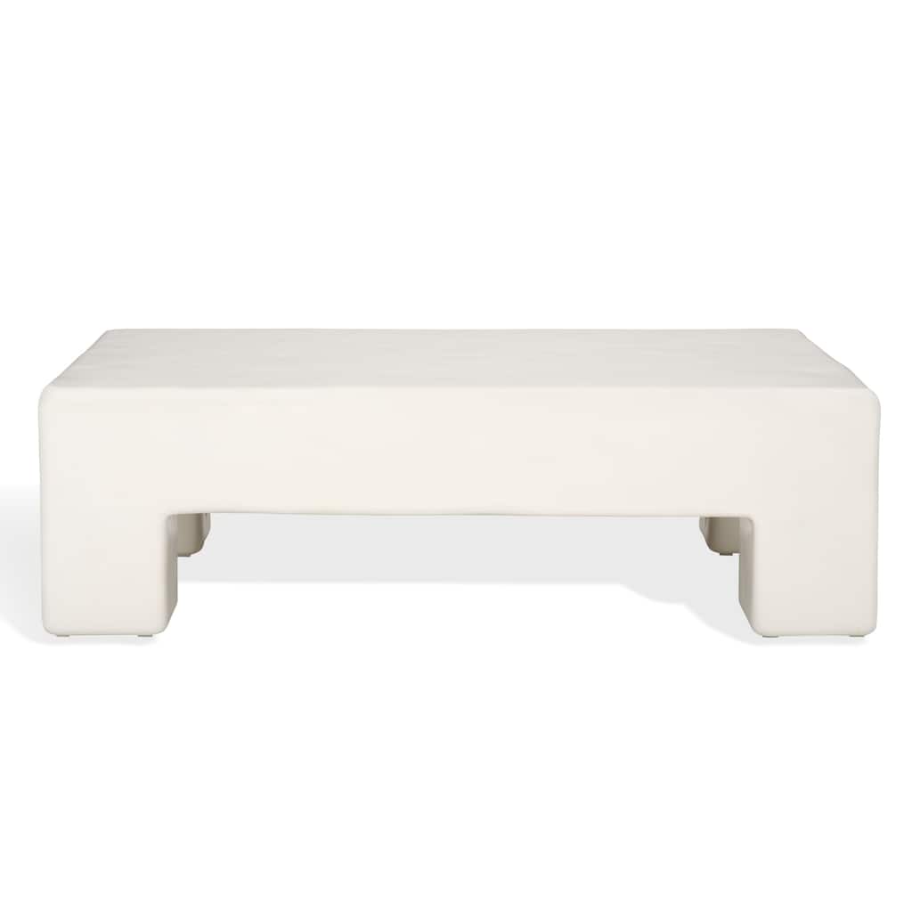 SAFAVIEH Couture Branford Rectangle Concrete Coffee Table - 53"W x 32"D x 16"H