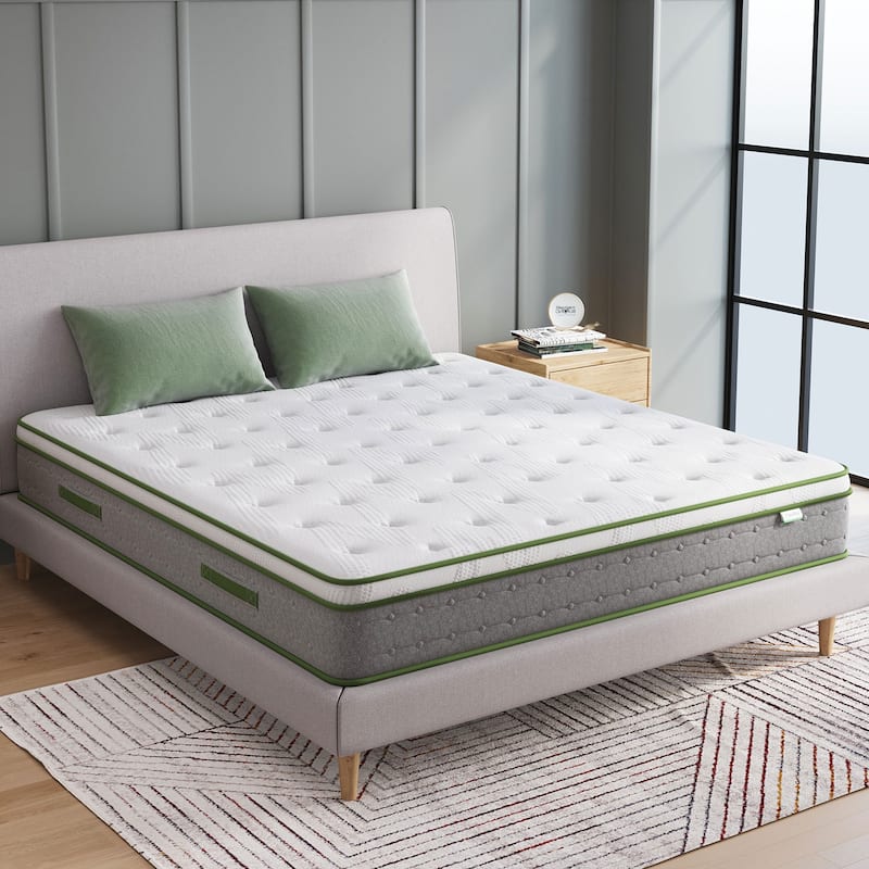 Novilla 10-inch Gel Memory Foam and Innerspring Hybrid Mattress - Queen