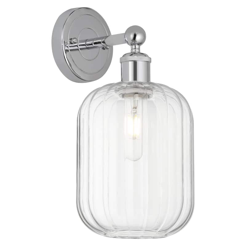 Innovations Lighting 616-1W-14-7 Preston Sconce Preston 14" Tall Wall - Polished Chrome / Clear