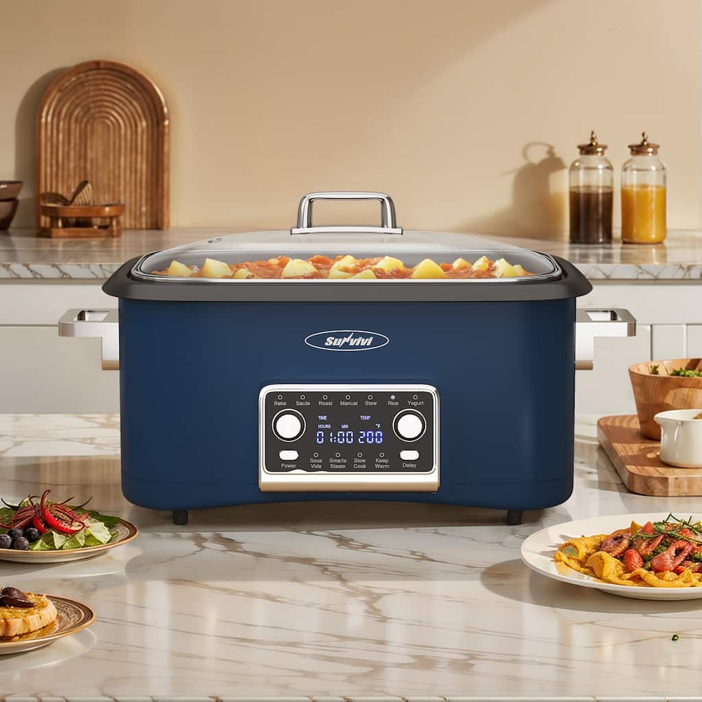 12-in-1 Digital Programmable Slow Cooker, 8 Quart Multi-Cooker