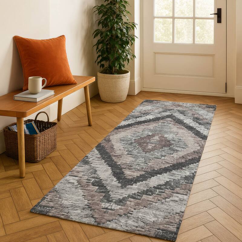 Premium Washable Super Soft Moroccan Mayfield Rug - Taupe - 2'3" x 7'6"