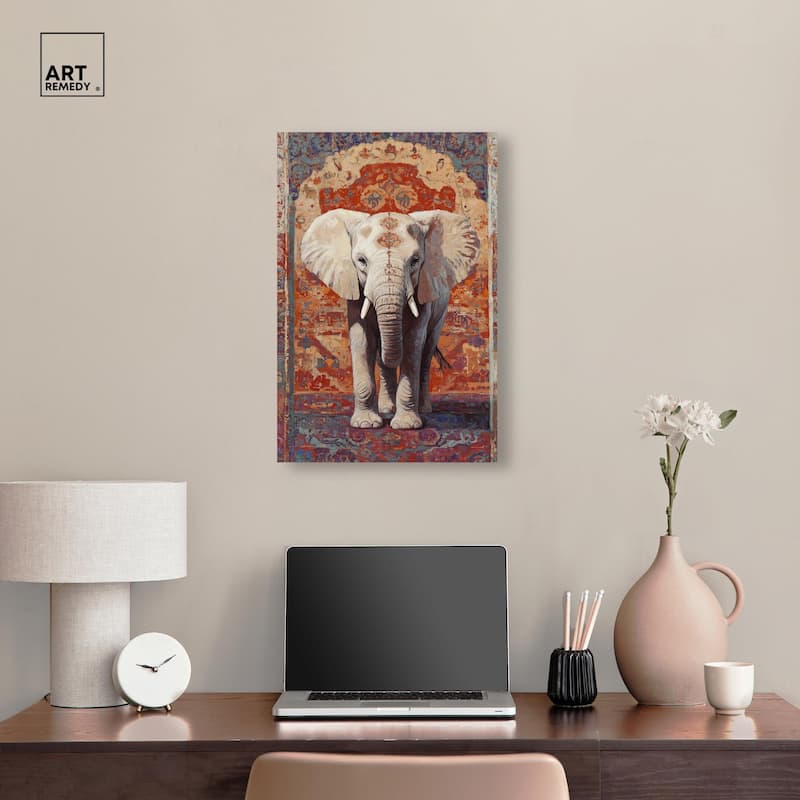 Elephant Archway Canvas by Art Remedy, Gallery Wrapped