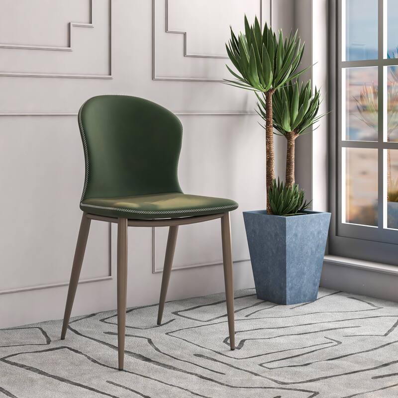Mosaic Modern Upholstered in Fabric Dining Chair With Metal Legs Set of 4