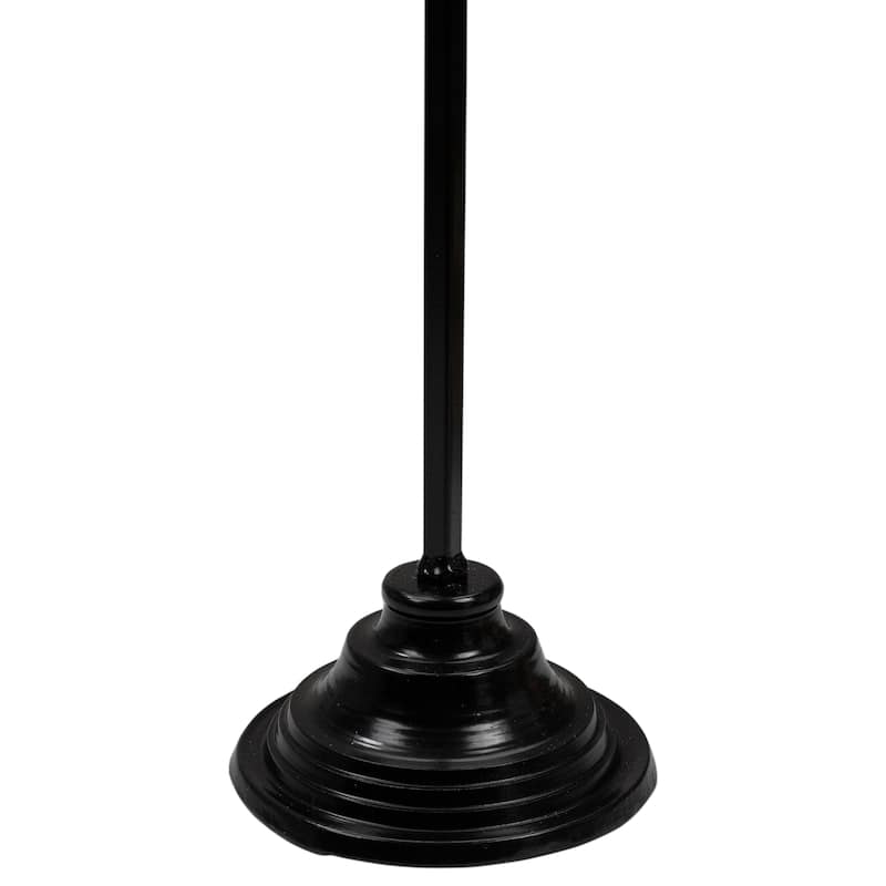 30" Black Metal Christmas Wreath Hanger Stand