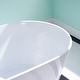preview thumbnail 4 of 28, Freestanding Acrylic Soaking Bathtub With Chrome Drain And Overflow Holes