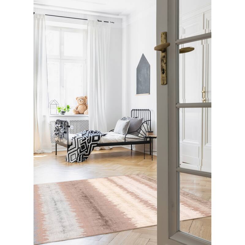 ECARPETGALLERY Hand Loomed Elysian Brown Rug - 6'9 x 9'4