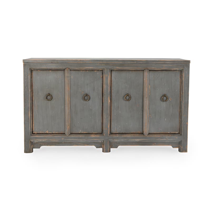 Classic Home Amherst 4-Drawer Reclaimed Pine Wood Sideboard Buffet