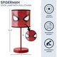 preview thumbnail 2 of 3, Marvel Spiderman Kids Table Lamp - Red