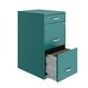 preview thumbnail 4 of 2, Space Solutions 18" Deep 3 Drawer Metal Organizer File Cabinet, Teal
