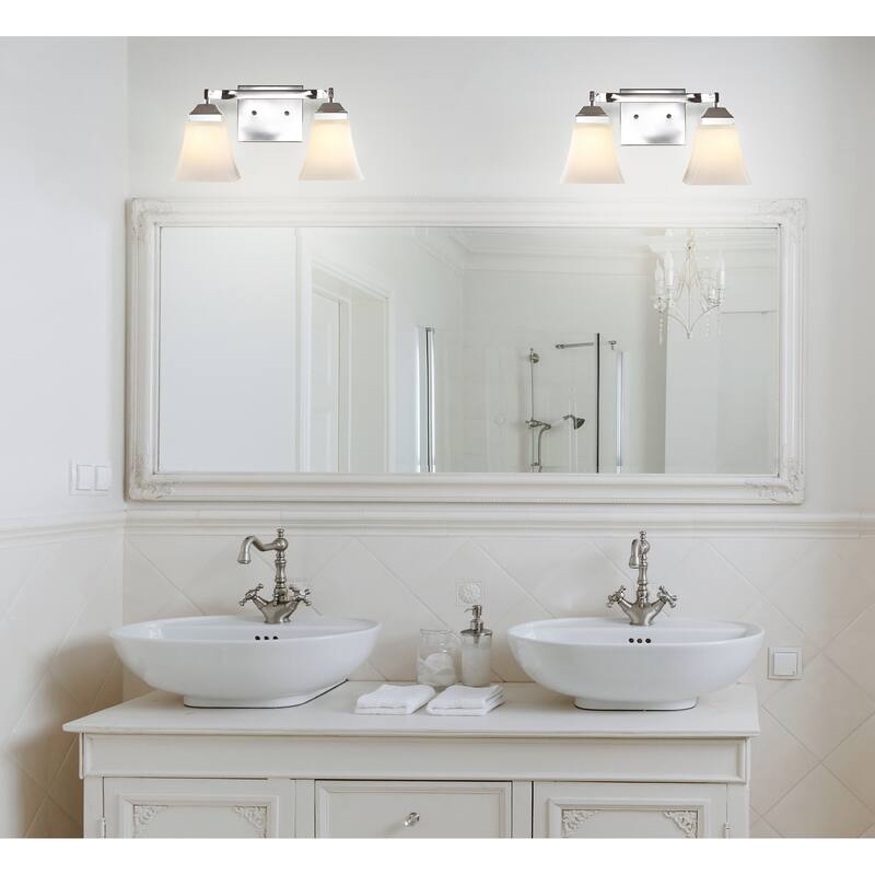 Staunton Iron/Glass Modern Cottage LED Vanity Light, Oil Rubbed Bronze by JONATHAN Y