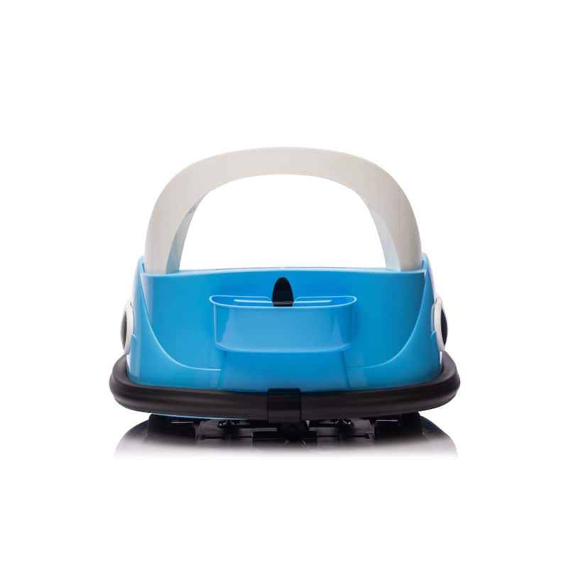 12V Kids Ride-On Bumper Car for Ages 1.5-5, Remote Control with Bluetooth & 360° Spin, Safety Belt - Blue