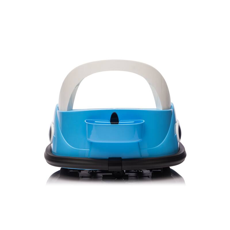 Kids Bumper Car Ride-On Bumper Car with Remote Control, Blue Battery Powered Electric Car with LED Lights