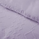 preview thumbnail 4 of 9, Tufted Clipped Jacquard Geometric Oversized Duvet Cover & Pillowcase Set
