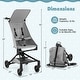 preview thumbnail 13 of 18, Gymax Lightweight Baby Stroller Compact & Airplane-Friendly Travel