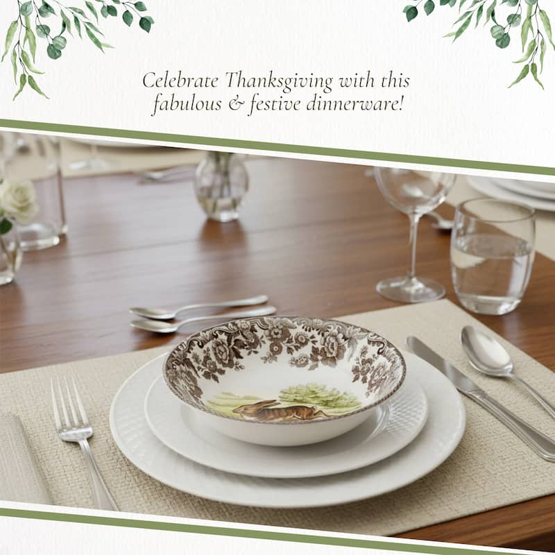 Spode Woodland Cereal Bowl Assorted Animals - 6.25 Inch