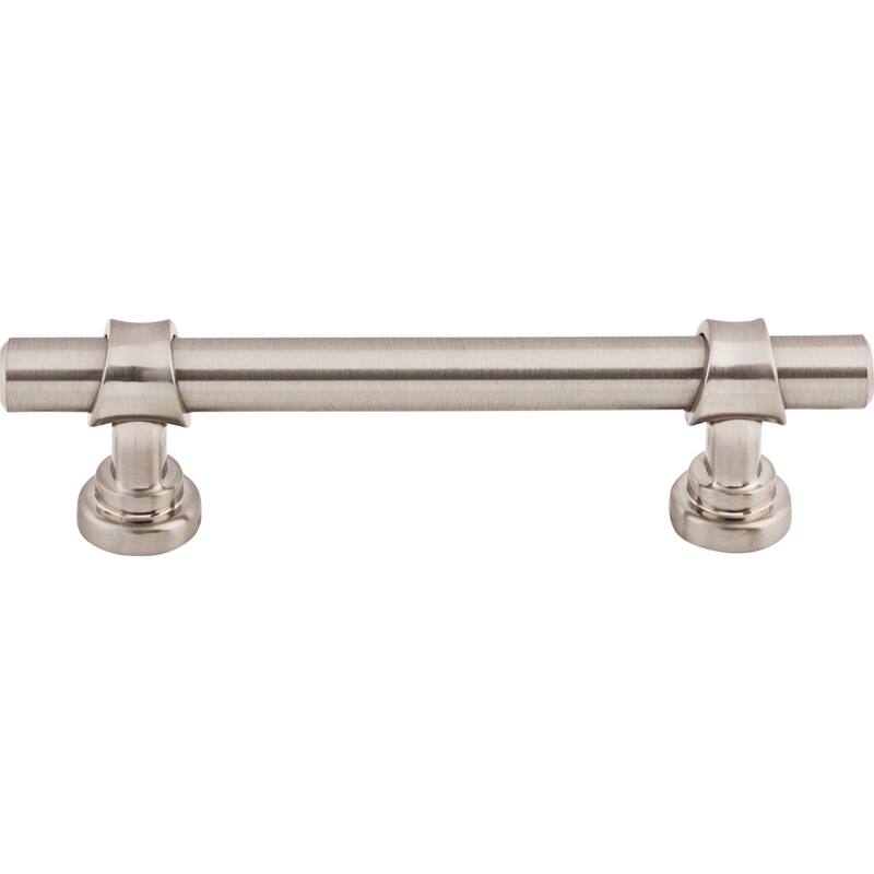 Top Knobs Bit 3-3/4 Inch Center to Center Bar Cabinet Pull from the - Brushed Satin Nickel