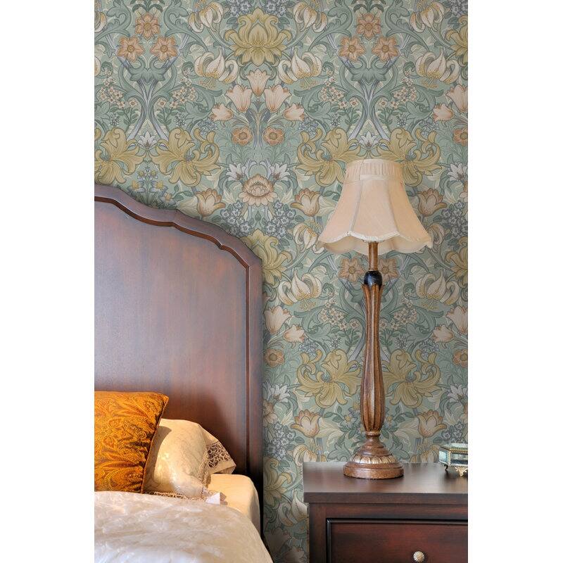 Fleurmont Floral Tapestry Non-Pasted Wallpaper - Covers 56 Square Feet