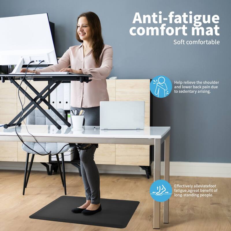 Premium Anti-Fatigue Comfort Mat, Thick, Non-Slip & All-Purpose Comfort - for Kitchen, Office Standing Desk