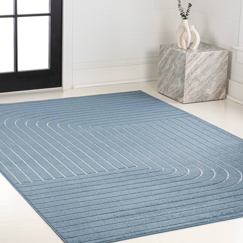 JONATHAN Y Aarhus Minimalist Angle Geometric Ivory/Cream Area Rug