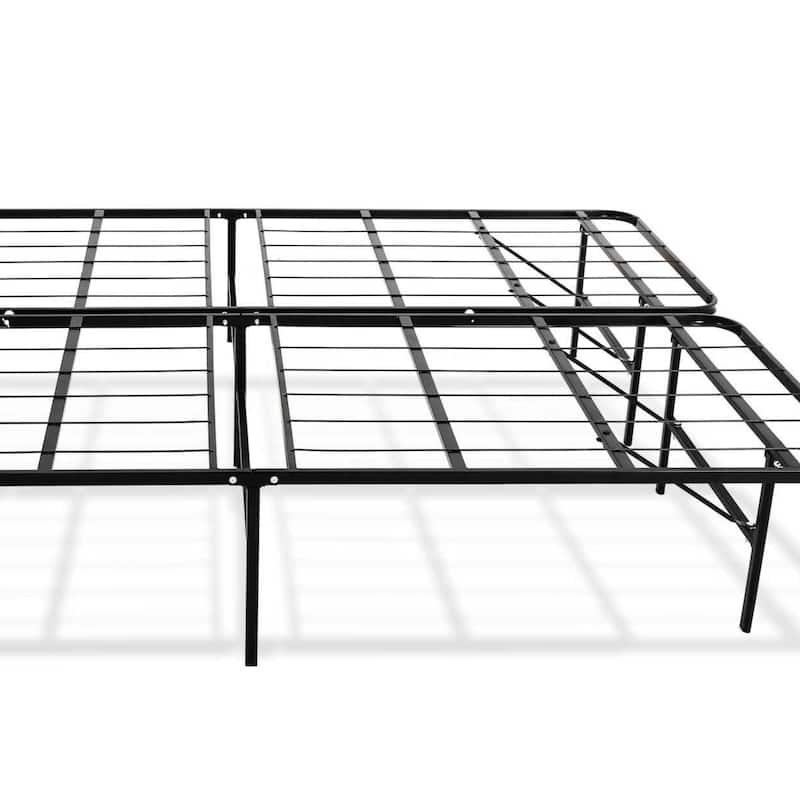 Twin XL Size Steel Heavy-Duty Platform Bed Foundation with Tool-Free Assembly and 2000 lbs Weight Capacity