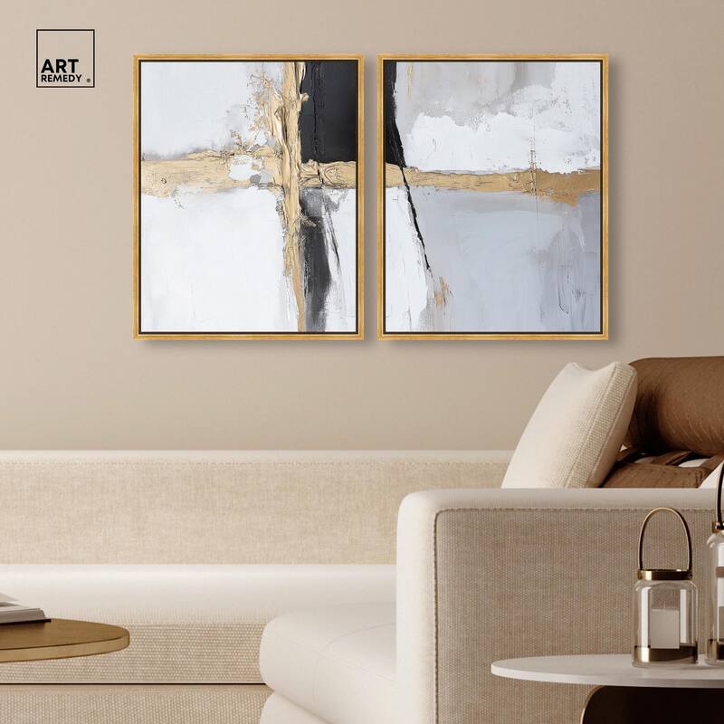 Cracks of Creation IV Canvas Set of 2 by Art Remedy