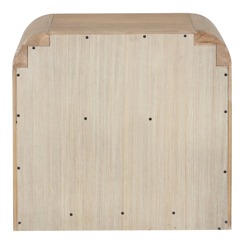 Furniture of America Elowyn 3-Piece Natural Solid Wood Upholstered Channel Panel Bedroom Set