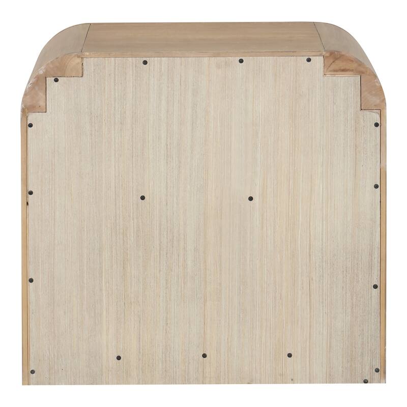 Furniture of America Elowyn Natural Solid Wood 1-Drawer Nightstand with Open Shelf (Set of 2)